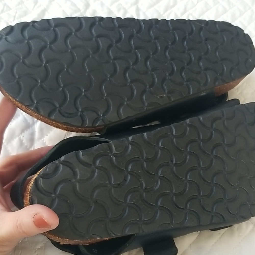 Birkenstock Black Leather Sandals - Picture 4 of 9